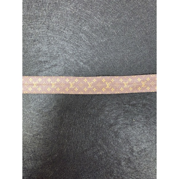 Louis Vuitton Monogram Classic Pattern Elastic Multicolor  White 5/8" ,  By Yard - Picture 4 of 6